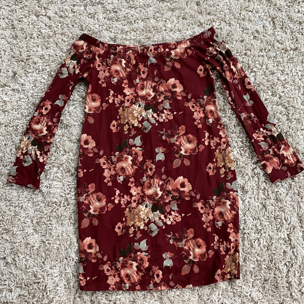 Pinkblush off the shoulder dress 1325